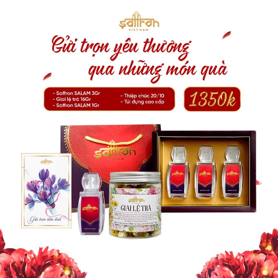 Set quà tặng Saffron Việt Nam ý nghĩa thiết thực tặng nhân viên, đối tác, mẹ, vợ chồng, người yêu