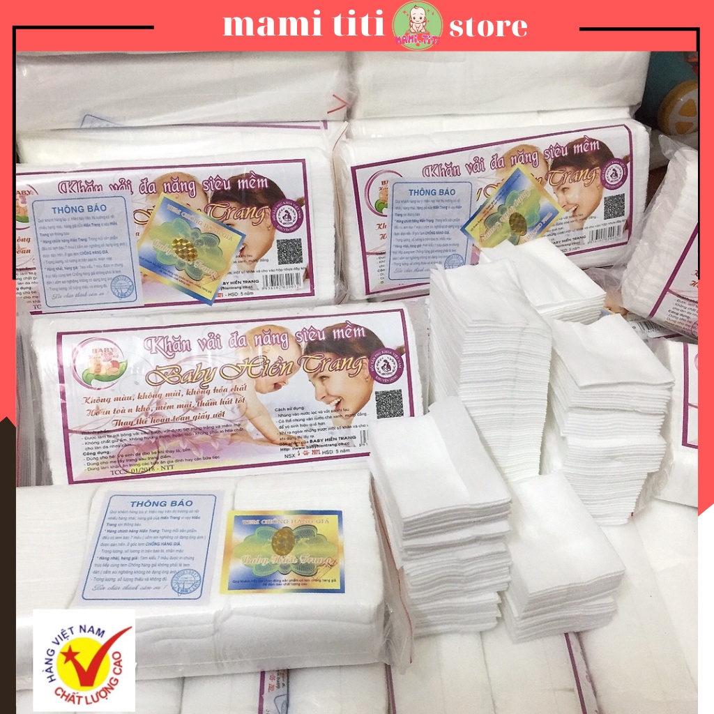 Khăn vải khô đa năng, khăn vải đa năng Baby Hiền Trang 220g/180g/130g