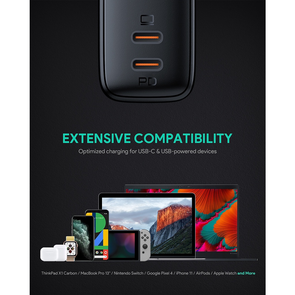 Củ sạc nhanh Type C Aukey PA-B4 65W