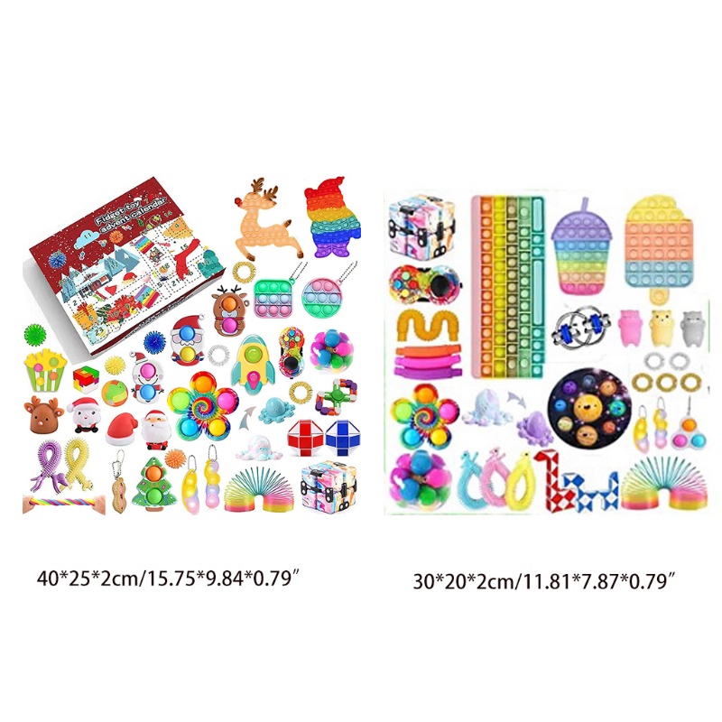 Bộ Đồ Chơi Giải Thưởng Giảm Căng Thẳng Màu Cầu Vồng