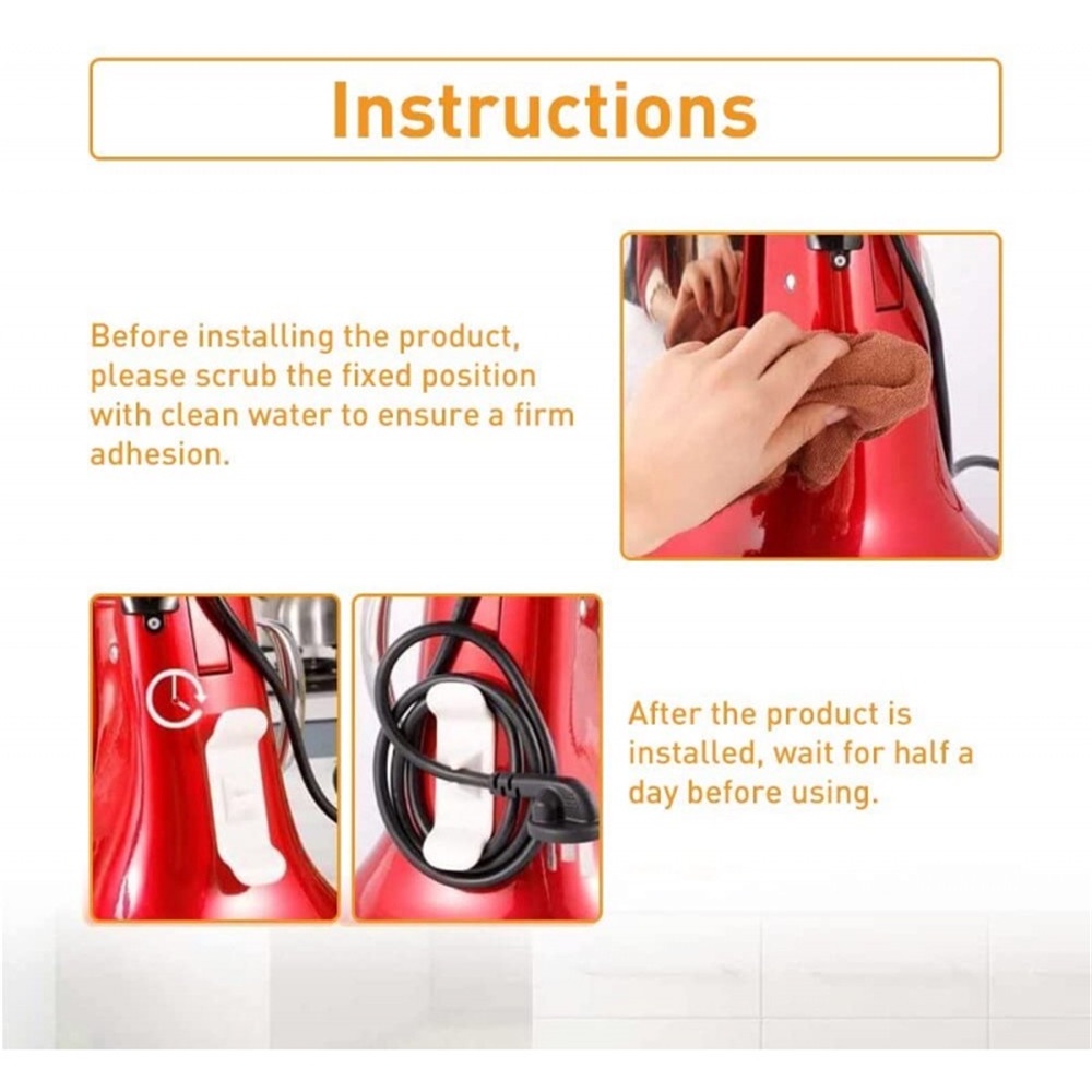 Set 5 Giá Đỡ Dây Cáp Thiết Bị Tiện Lợi Cho Nhà Bếp