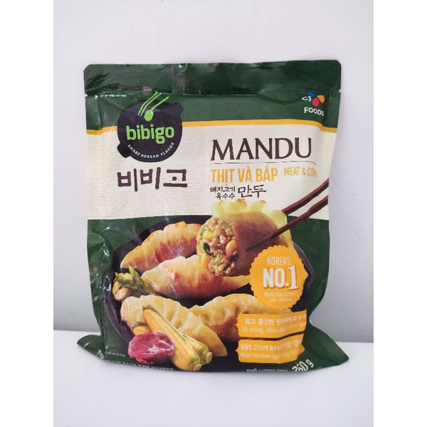 [HỎA TỐC] [HCM] Bánh xếp Mandu Hàn Quốc Bibigo 350g