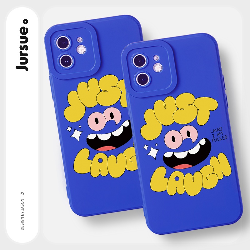 Ốp lưng JURSUE hoạt hình dễ thương đẹp độc lạ cho iPhone 13 12 11 Pro Max SE 2020 X XR XS 8 7 ip 6S 6 Plus kute Y1948