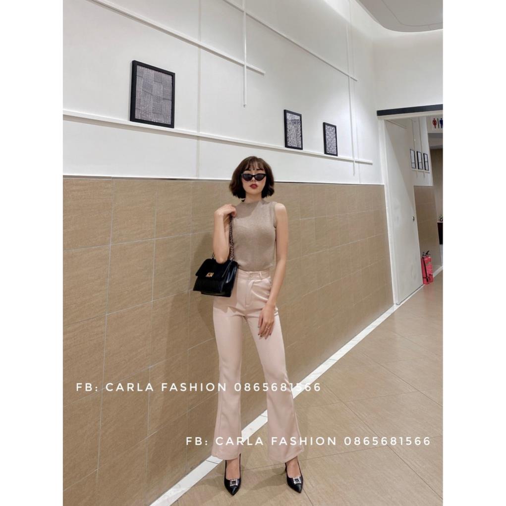 Quần tây ống loe lưng cao phong cách Hàn Quốc CARLA