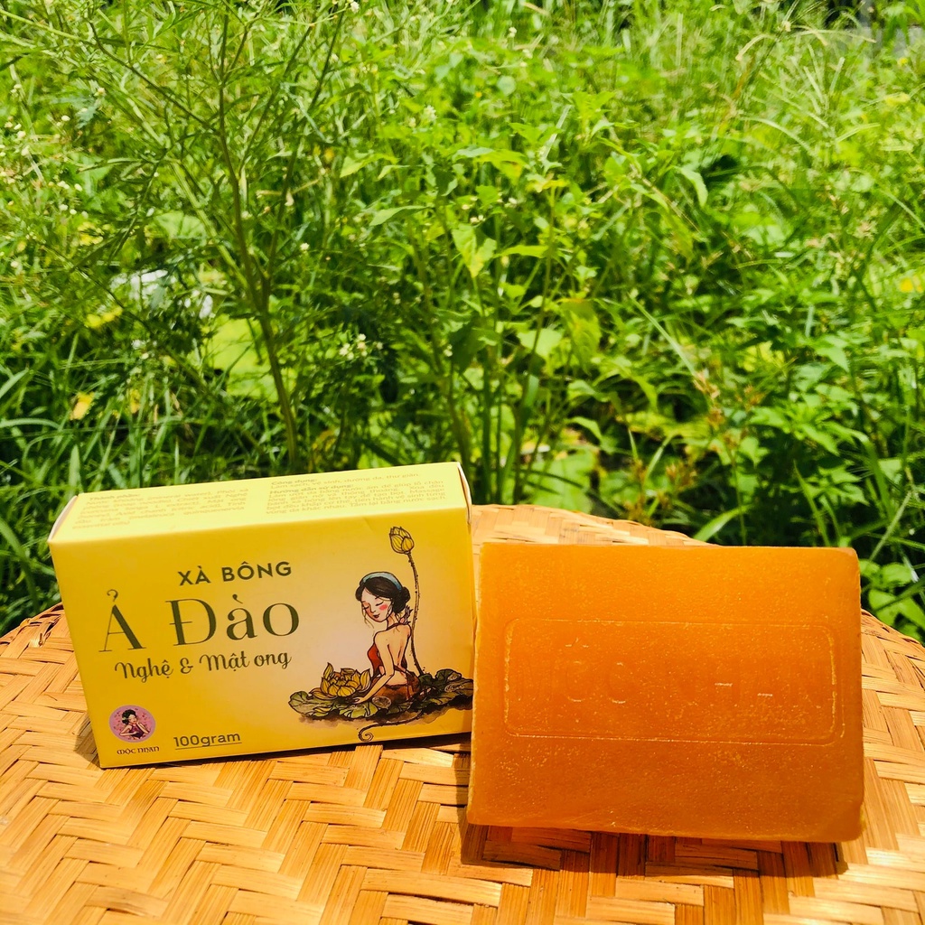 Xà Bông Nghệ Mật Ong Mộc Nhan [ Chính Hãng ] Dưỡng Trắng Da, Mờ Thâm, Mờ Sẹo | BigBuy360 - bigbuy360.vn