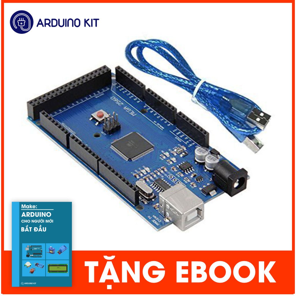 Arduino Mega 2560 chip CH340 không có cáp nạp