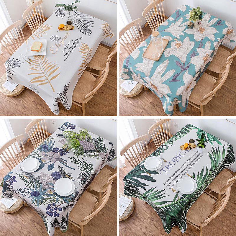 Printed tablecloth home decoration cloth rectangular table cover cloth