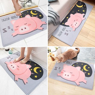 Thảm nhung bông HEO HỒNG TM514