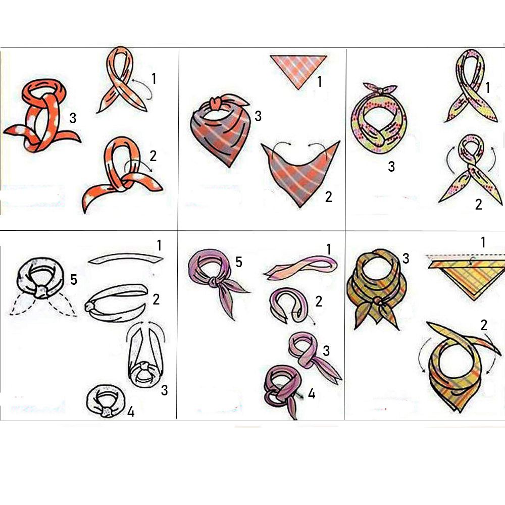 Khăn vuông choàng cổ màu trơn đa năng cho nam nữ hoạt động thể thao ngoài trời