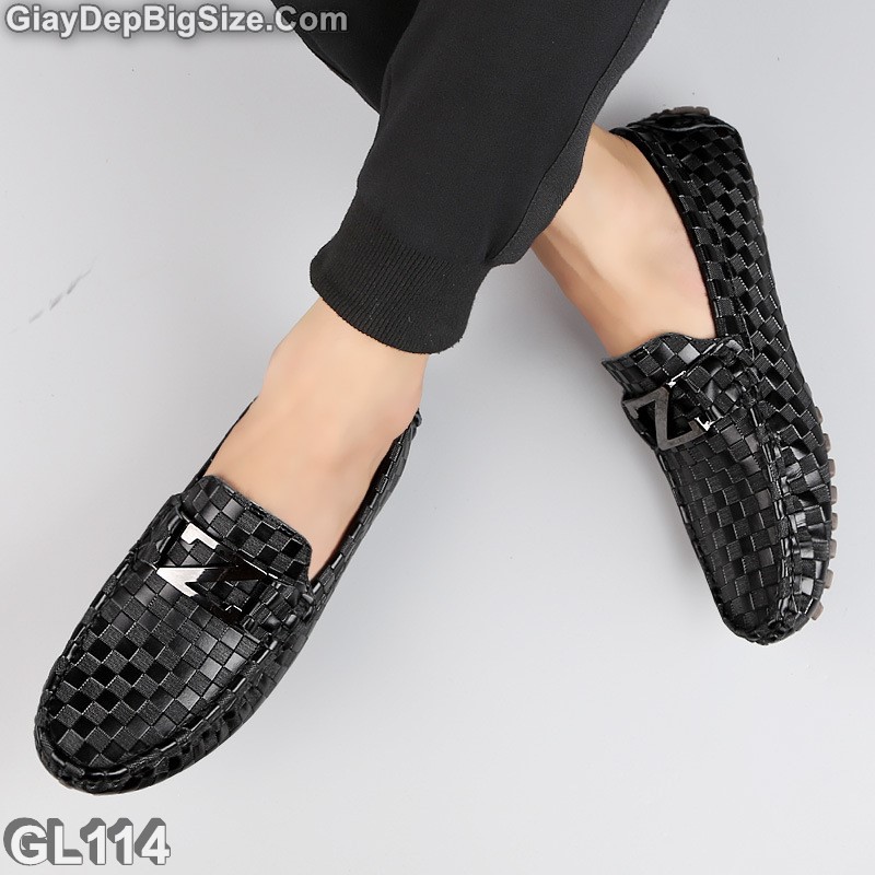 Giày mọi xỏ, giày lười big size cỡ lớn EU:46-47 cho nam chân mập bè u cao | BigBuy360 - bigbuy360.vn