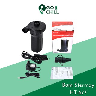 Bơm Hơi Di Động Dùng Pin Sạc HT-677, bơm thổi SUP, bơm nệm hơi phao hơi