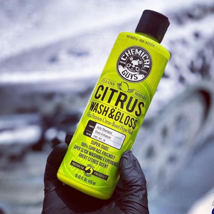 Xà Phòng Rửa Xe Siêu Bọt & Siêu Bóng Chemical Guys Citrus Wash & Gloss Nước Đánh Bóng Xe Chính Hãng USA 473ml
