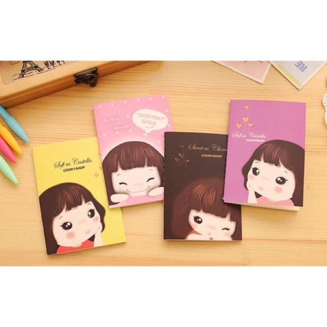 Combo 100 quyển sổ mini trộn mẫu