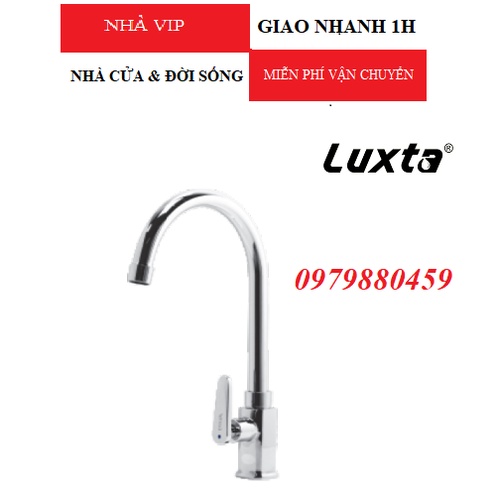 Vòi rửa chén lạnh cao cấp Luxta L3114T3, xoay 360 độ