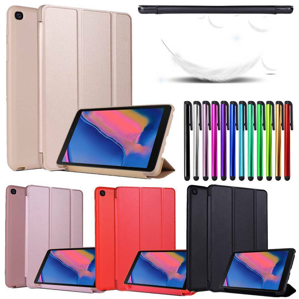 For Samsung Galaxy Tab A 2019 with S Pen P205/200 Stand Slim Protector Flip Leather Cover Shockproof Case