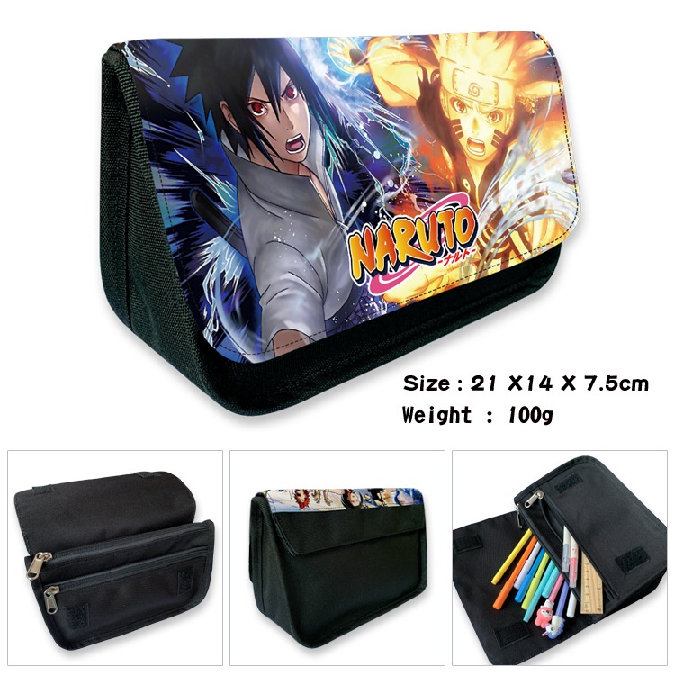 Túi Đựng Bút In Họa Tiết Naruto Chống Thấm Nước Nhỏ Gọn Tiện Dụng Cho Học Sinh