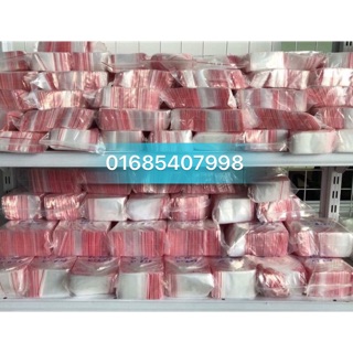 Set 2kg túi zip chỉ đỏ 4size