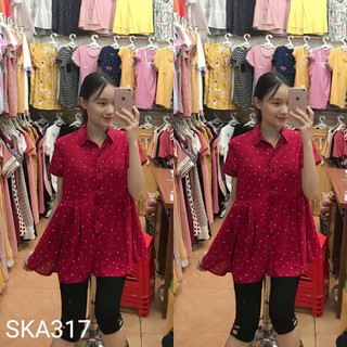 Áo bầu thời trang mye1158n áo bầu công sở kết hợp sau sinh