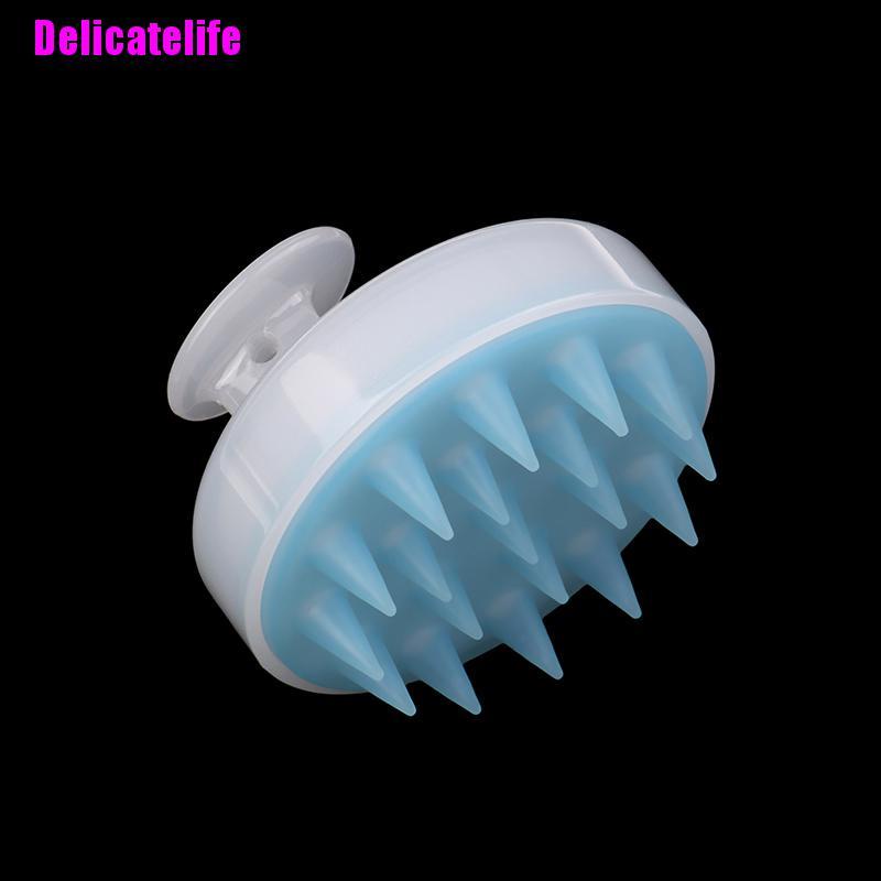 [Hàng mới về] Lược silicon mềm dùng gội đầu mát xa da đầu tiện dụng