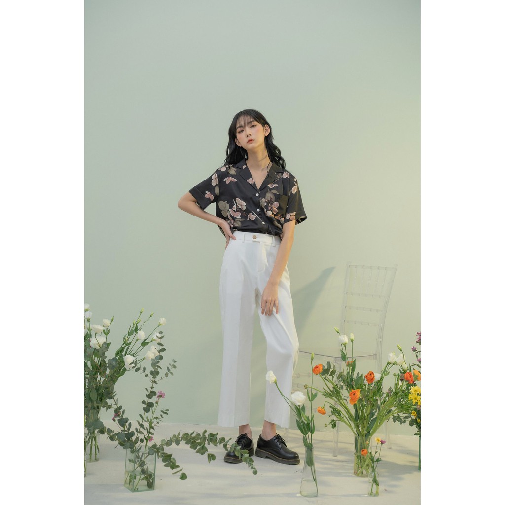 [Mã WASKT304 giảm 15% tối đa 30K đơn 99K] Áo Sơ Mi Cổ 2 Ve Hoa[Madelen]