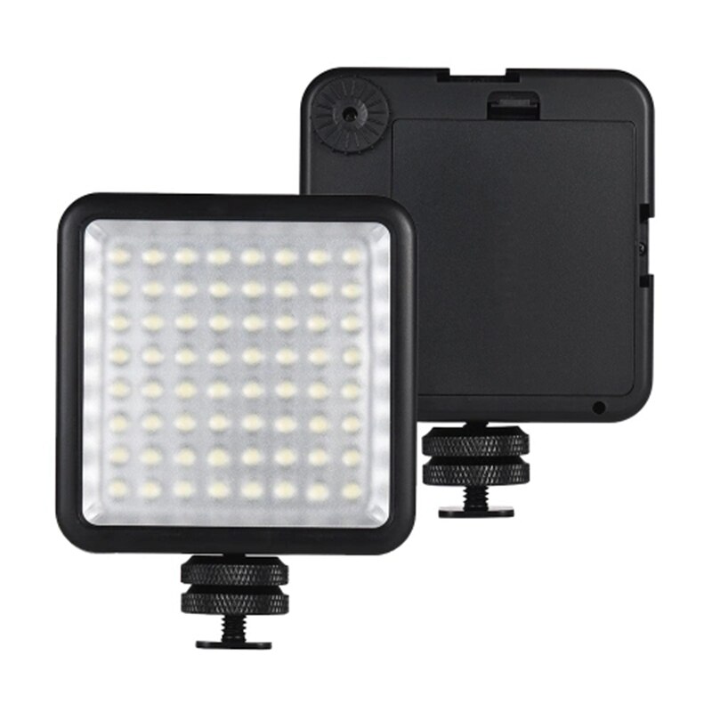 Đèn flash Led Mini 64 bóng màu đen cho Canon Nikon Sony A7
