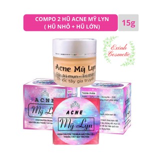 COMPO 2 HŨ KEM ACNE MỸ LYN ( HŨ LỚN + HŨ NHỎ) 15G