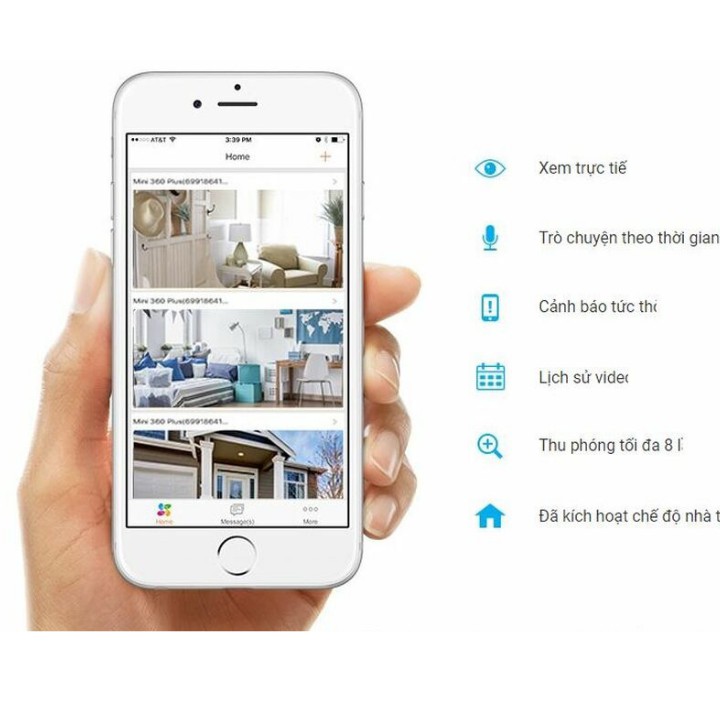 Camera Wifi, Camera Ezviz CS-CV206 1080P/720P , đàm thoại 2 chiều , cảnh báo chuyển động , bảo hành chính hãng !