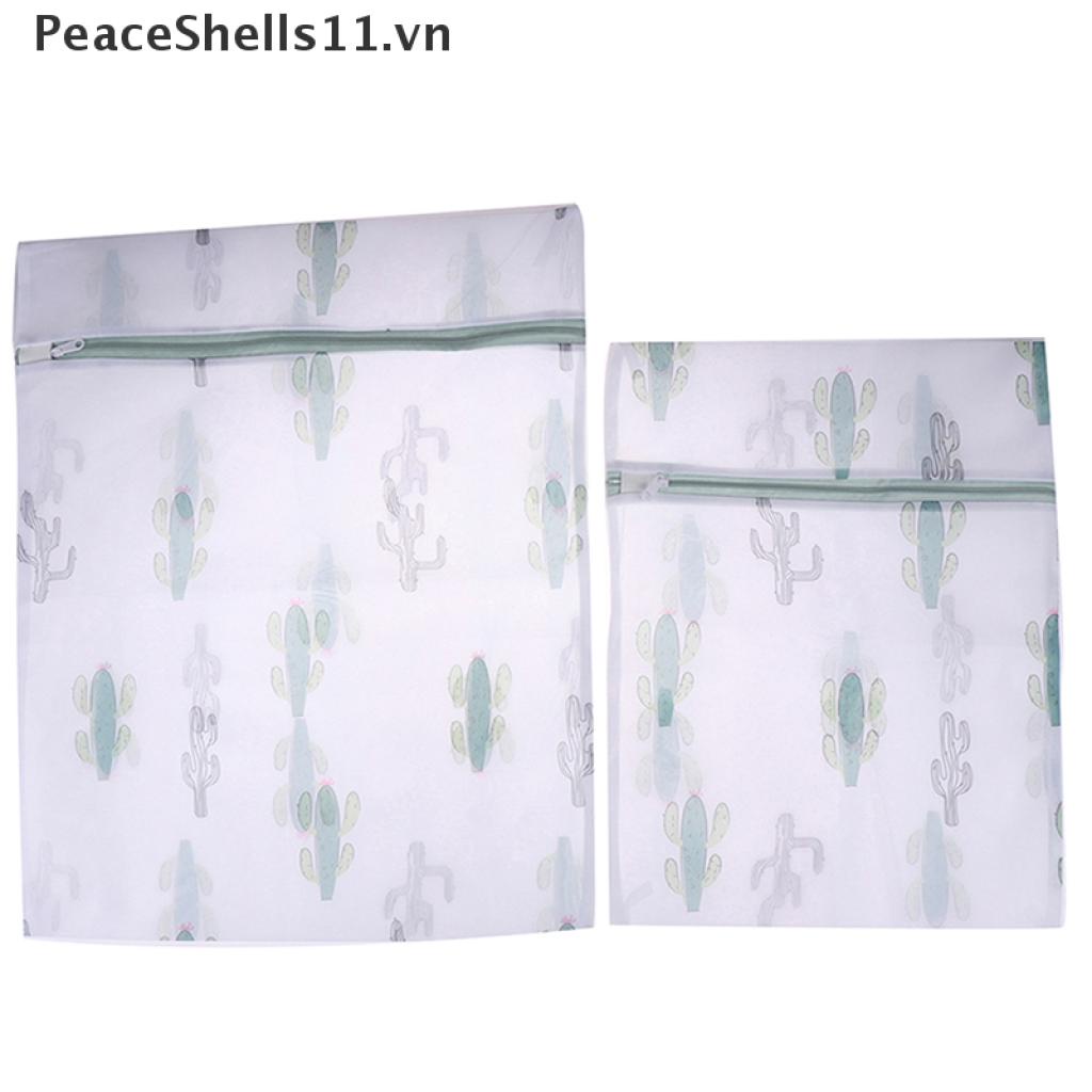 Túi Lưới Giặt Đồ Lót In Họa Tiết Xương Rồng Bằng Polyester 11