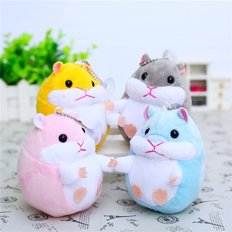 Móc Khoá -  Móc Balo/Túi Xách Chuột Hamster Nhồi Bông 12x5cm