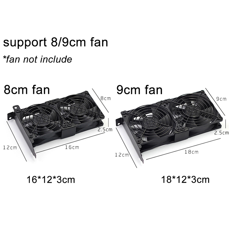 Quạt Tản Nhiệt Pci 8 / 9cm Cho Thẻ Đồ Họa Máy Tính | BigBuy360 - bigbuy360.vn