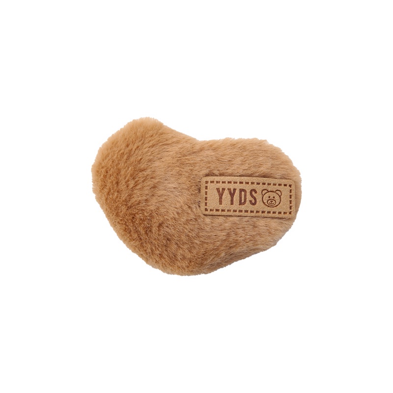 Kẹp tóc đính nơ vải nhung màu sắc cà phê xinh xắn dễ thương cho nữ