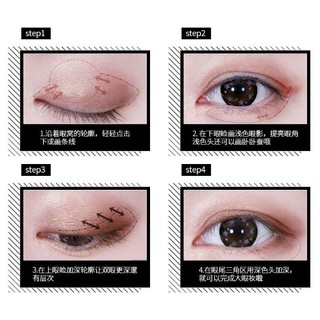 Bộ sáp bóng mắt highlight 12 thỏi maycreate