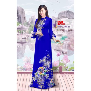 Vải áo dài màu xanh
