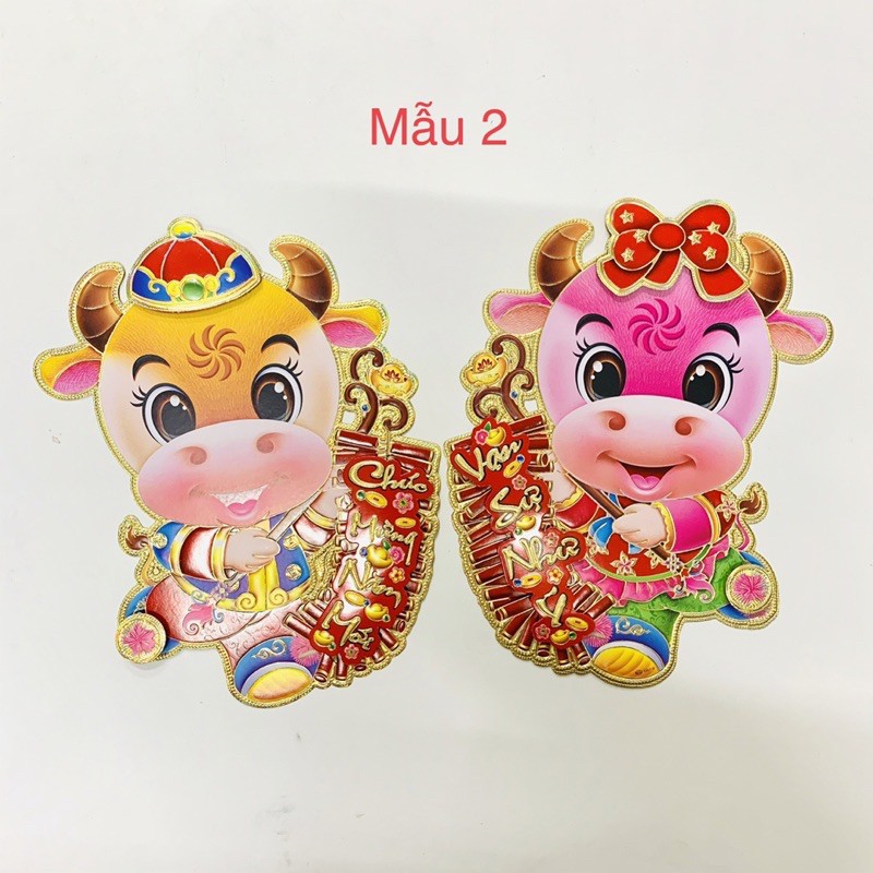 Bộ hình dán nổi hình hai chú Cọp trang trí tết năm NHÂM DẦN 2022 trang trí tết chữ Việt | BigBuy360 - bigbuy360.vn