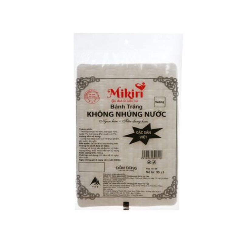 Bánh Tráng Không Nhúng Nước Mikiri