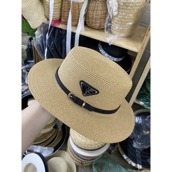 Mũ vành dạ , vành cói đầu bằng đai kèm tang tam giác