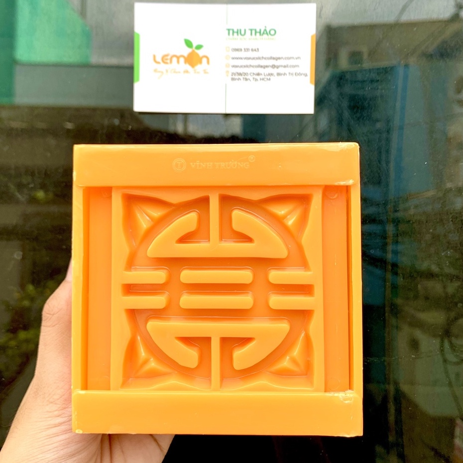 Khuôn ép xôi, ép cơm hình vuông mẫu hoa hồng, chữ Hỷ, Phúc Lộc Thọ