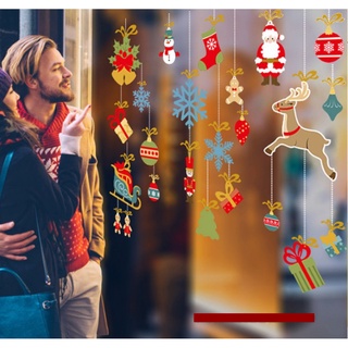 Decal Trang Trí Noel - Dây rèm đồ chơi trang trí noel