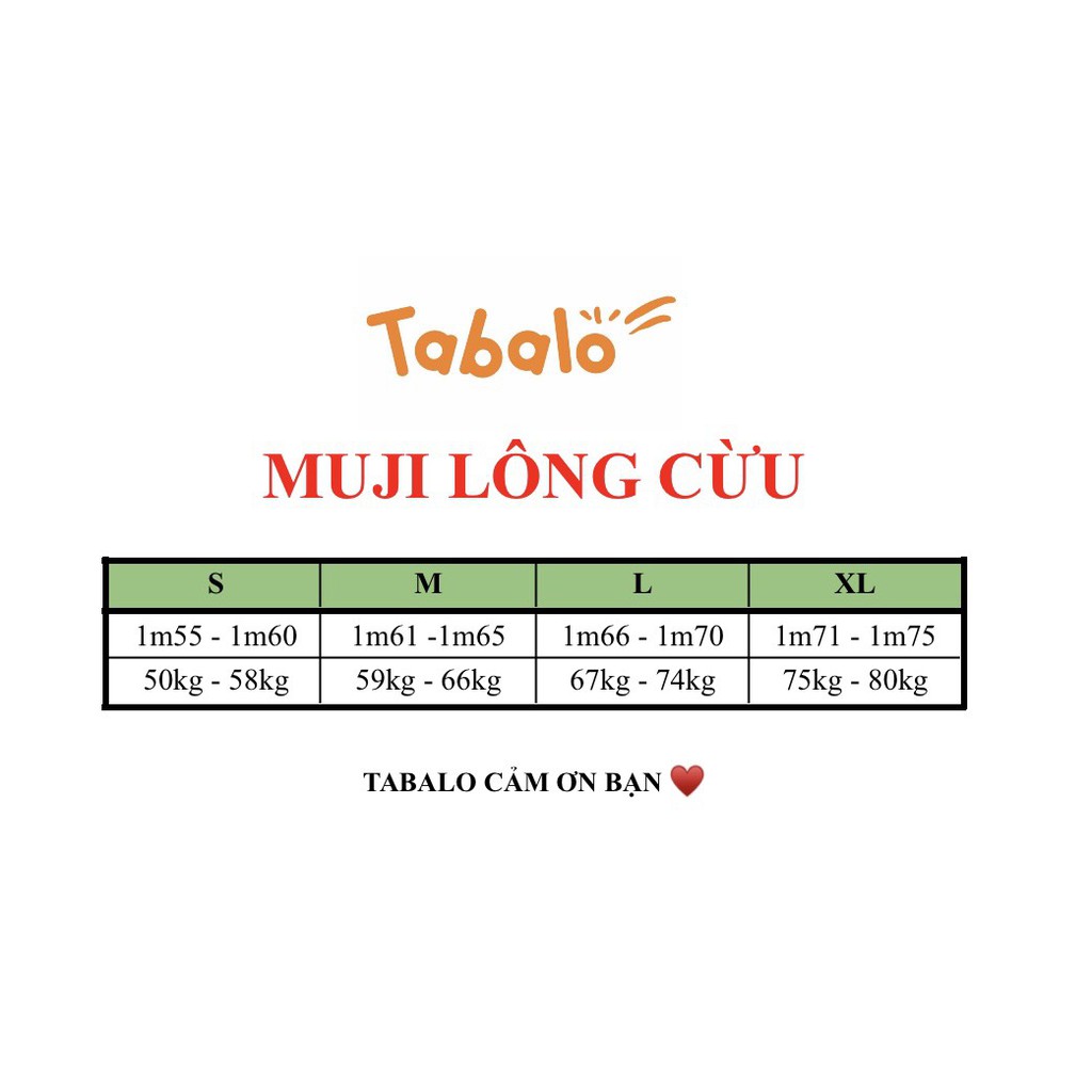 Áo Khoác Gió Lông Cừu Mu.ji- Chất Siêu Dày