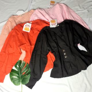 Áo kiểu tay phối lưới