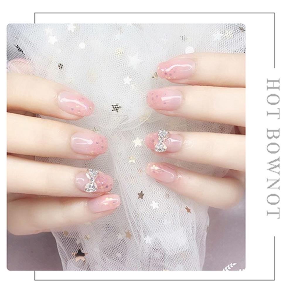 AROMA Bộ 5 Đá Đính Trang Trí Móng Tay Hình Nơ Xinh Xắn Phụ Kiện Nơ Trang Trí Móng Tay Nghệ Thuật