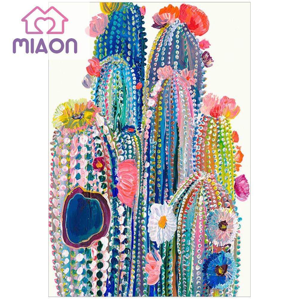 5D DIY Full Drill Diamond Painting Cactus Embroidery Mosaic Craft Kit Decor