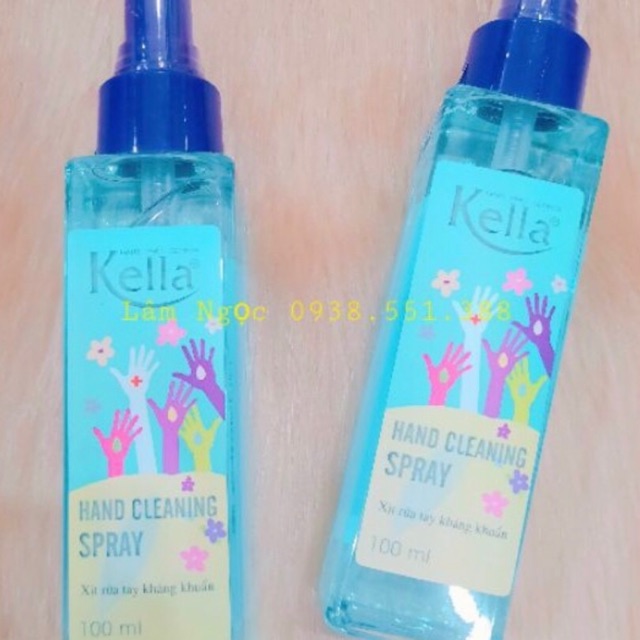 Nước xịt rửa tay khán khuẩn kella
