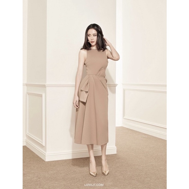 Mina Bow midi dress