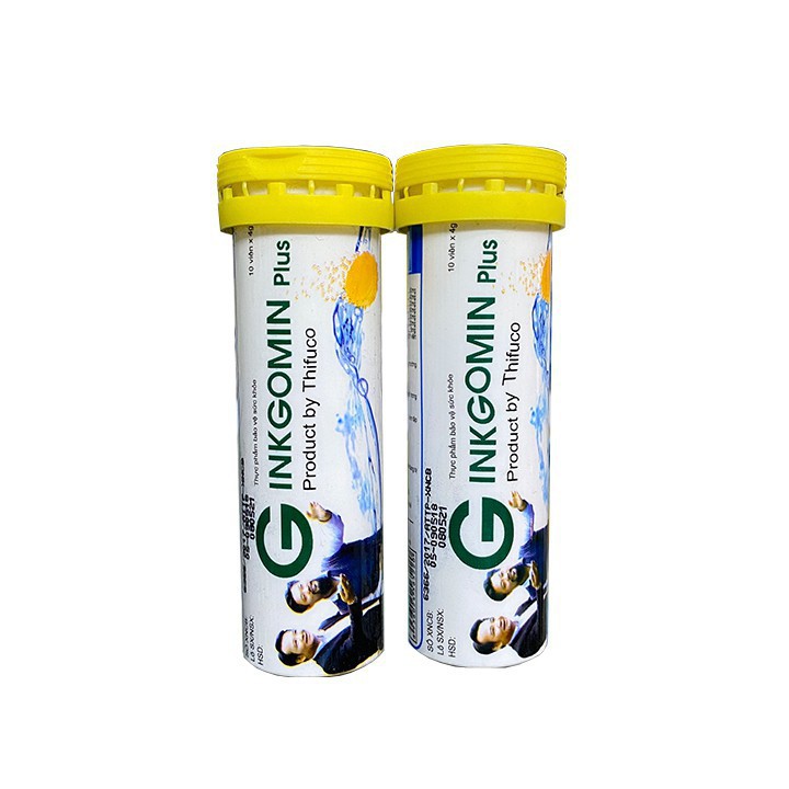 Viên bổ não Ginkgomin plus dạng sủi lọ 10 Viên | BigBuy360 - bigbuy360.vn