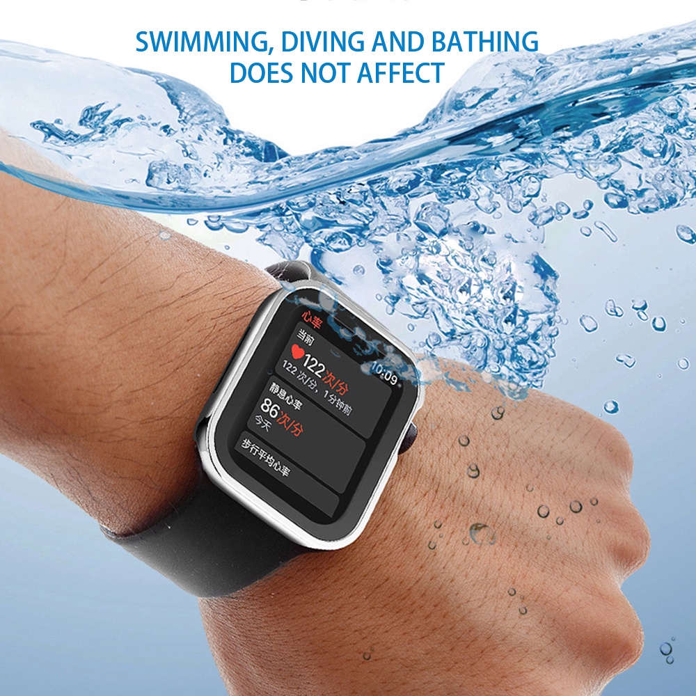 Ốp Kính Cường Lực Cho Đồng Hồ Thông Minh AW IWatch VS Dây Cao Su Series 7/6/5/SE/4/3/2/1 Size 38-40-41-42-44-45mm