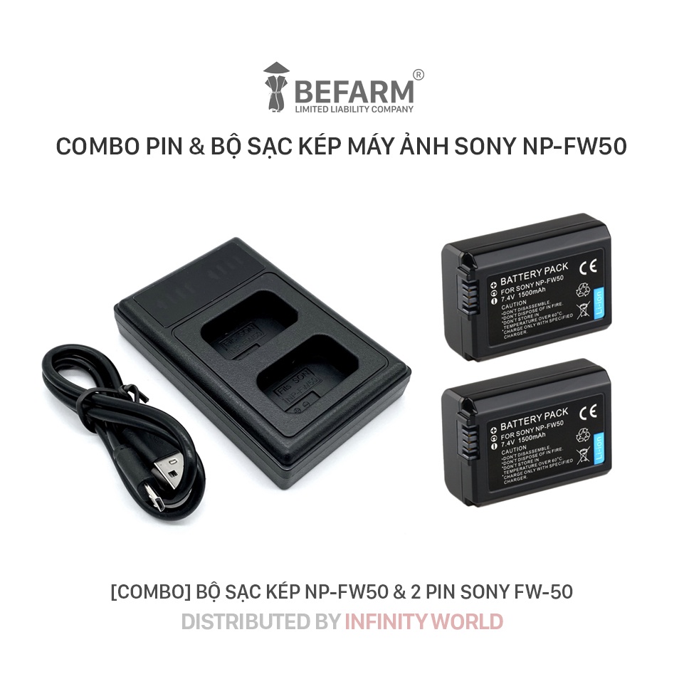 [Có bảo hành] [Ảnh thật] Bộ sạc và pin Np-Fw50 cho máy ảnh Sony (Sản phẩm chất lượng cao)