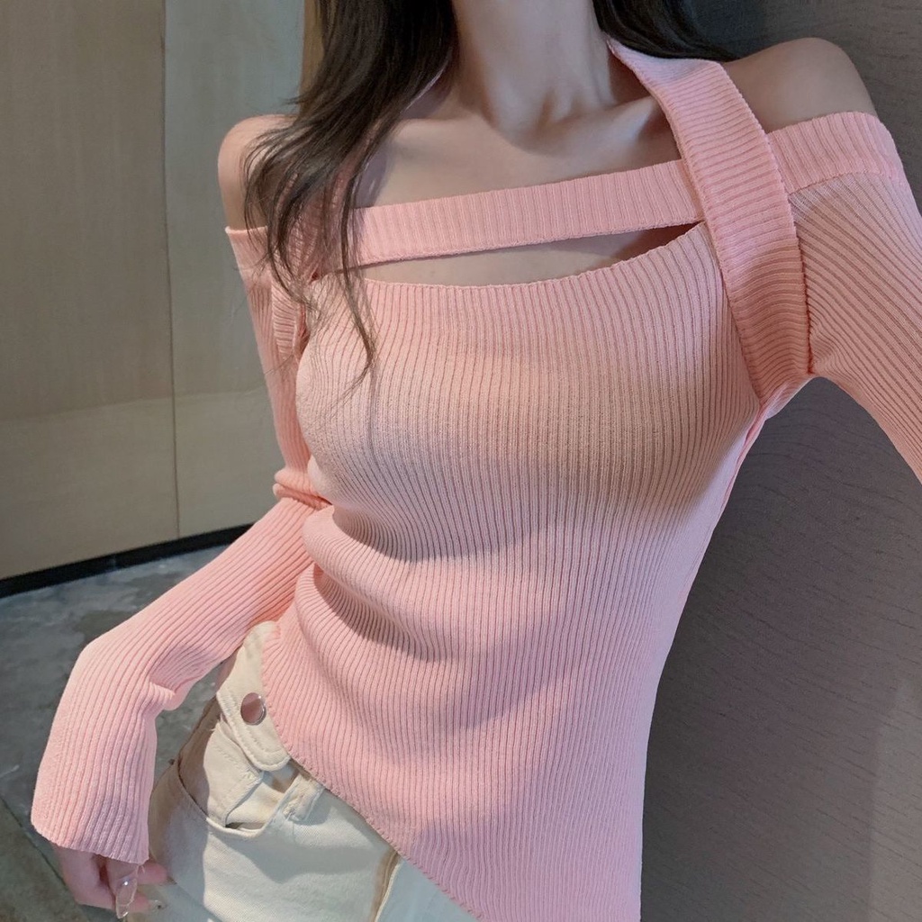 Áo Sweater Dài Tay Phong Cách Hàn Quốc Trẻ Trung Dành Cho Nữ