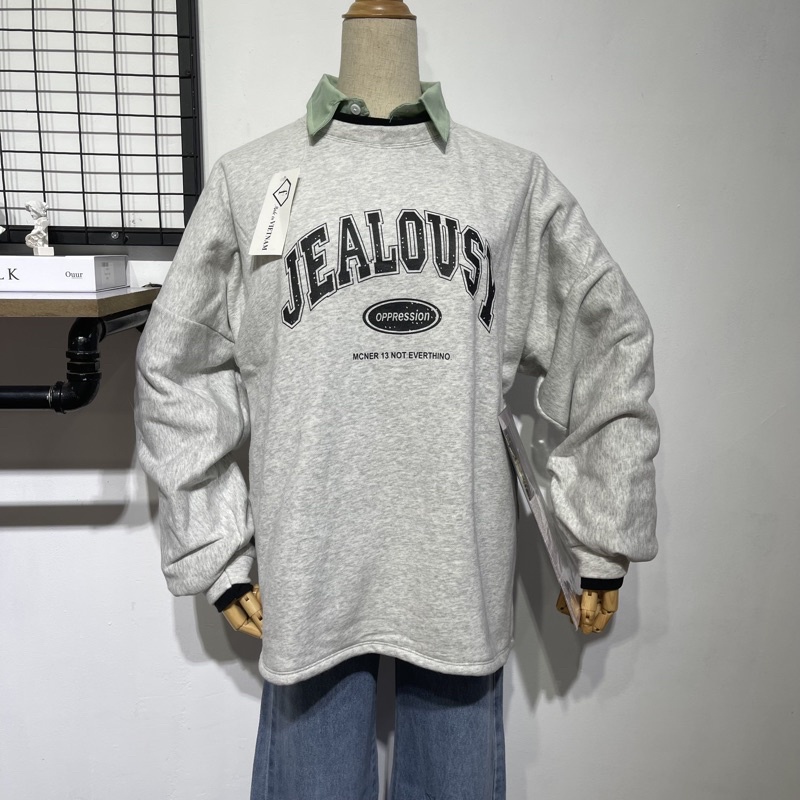 Áo Sweater Nỉ Bông Cotton JOVELTY Unisex Form Rộng - Jealousy