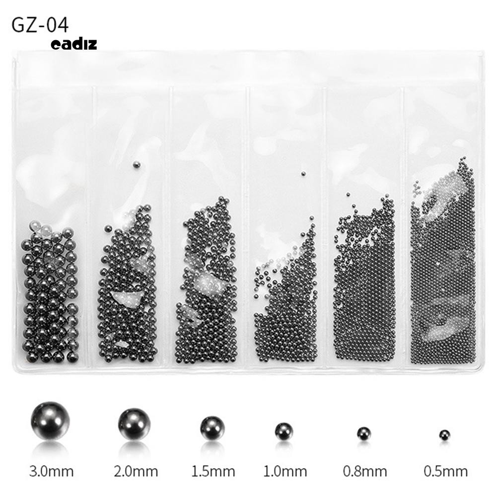 [Hàng mới về] Túi bóng kim loại 3D đính trang trí móng tay bắt mắt 0.5 - 3.0mm